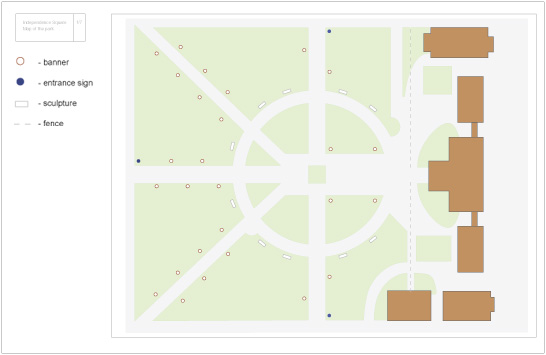 INDEPENDENCE SQUARE SIGNAGE SYSTEM | map