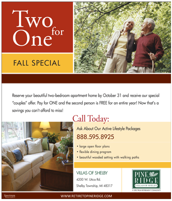 PINE RIDGE RETIREMENT COMMUNITY | magazine ad