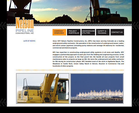 NELSON PIPELINE CONSTRUCTORS | website design